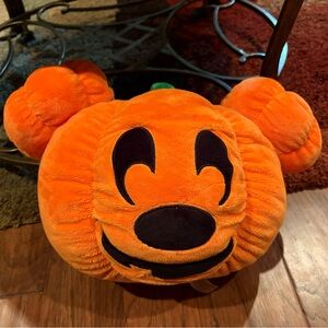 Orange Plush Pumpkin Pillow